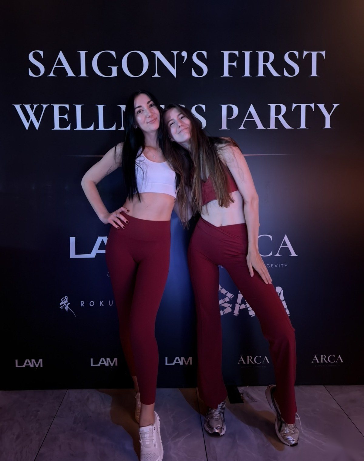 Kate and Victoria at Saigon’s First Wellness Party