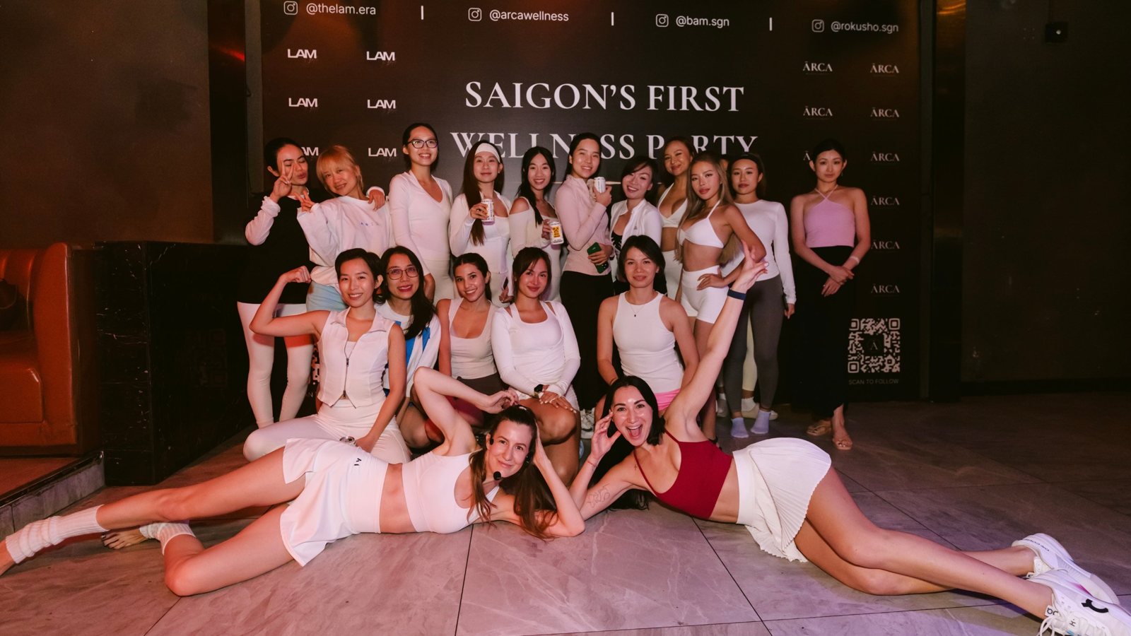 Wellness party crowd