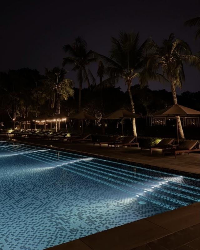 Pool at night