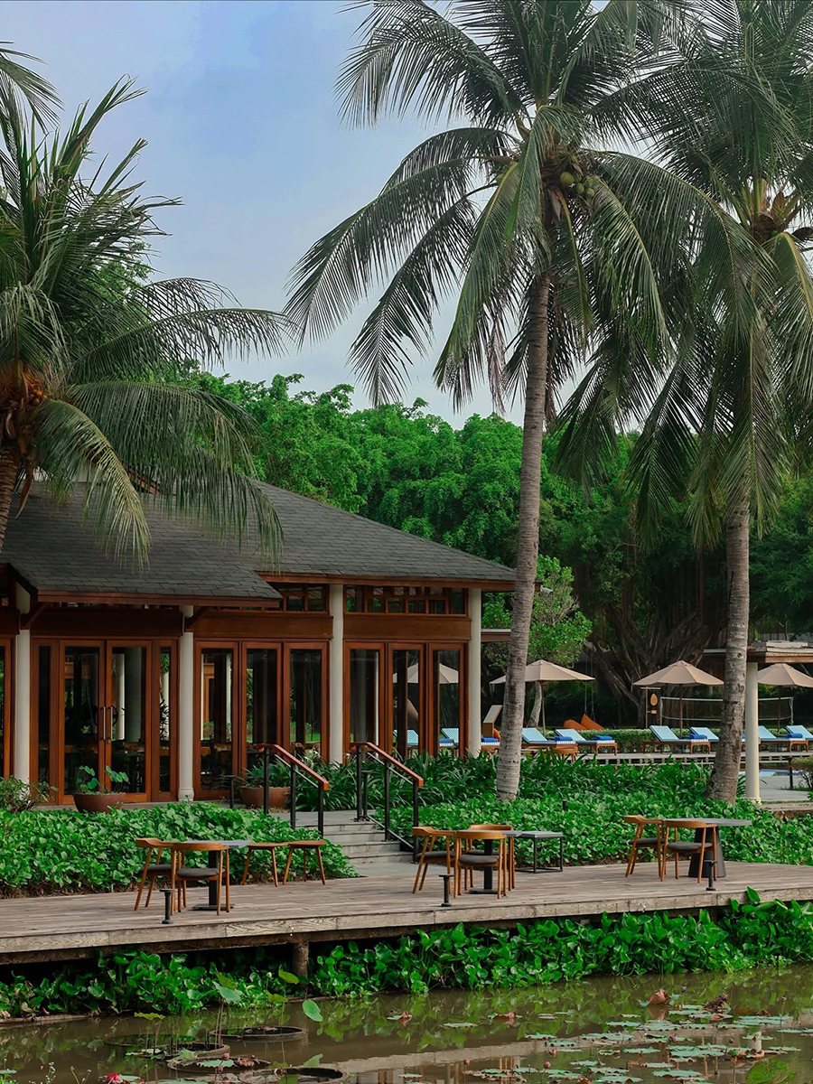 The resort by the lotus pond